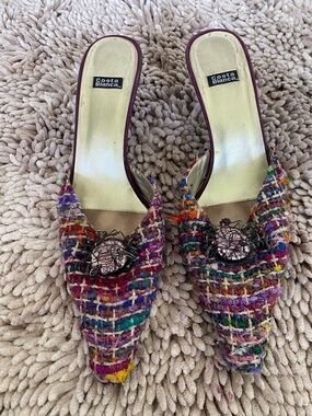 Costa Blanca Multicolor Tweed Pointed-Toe Mule